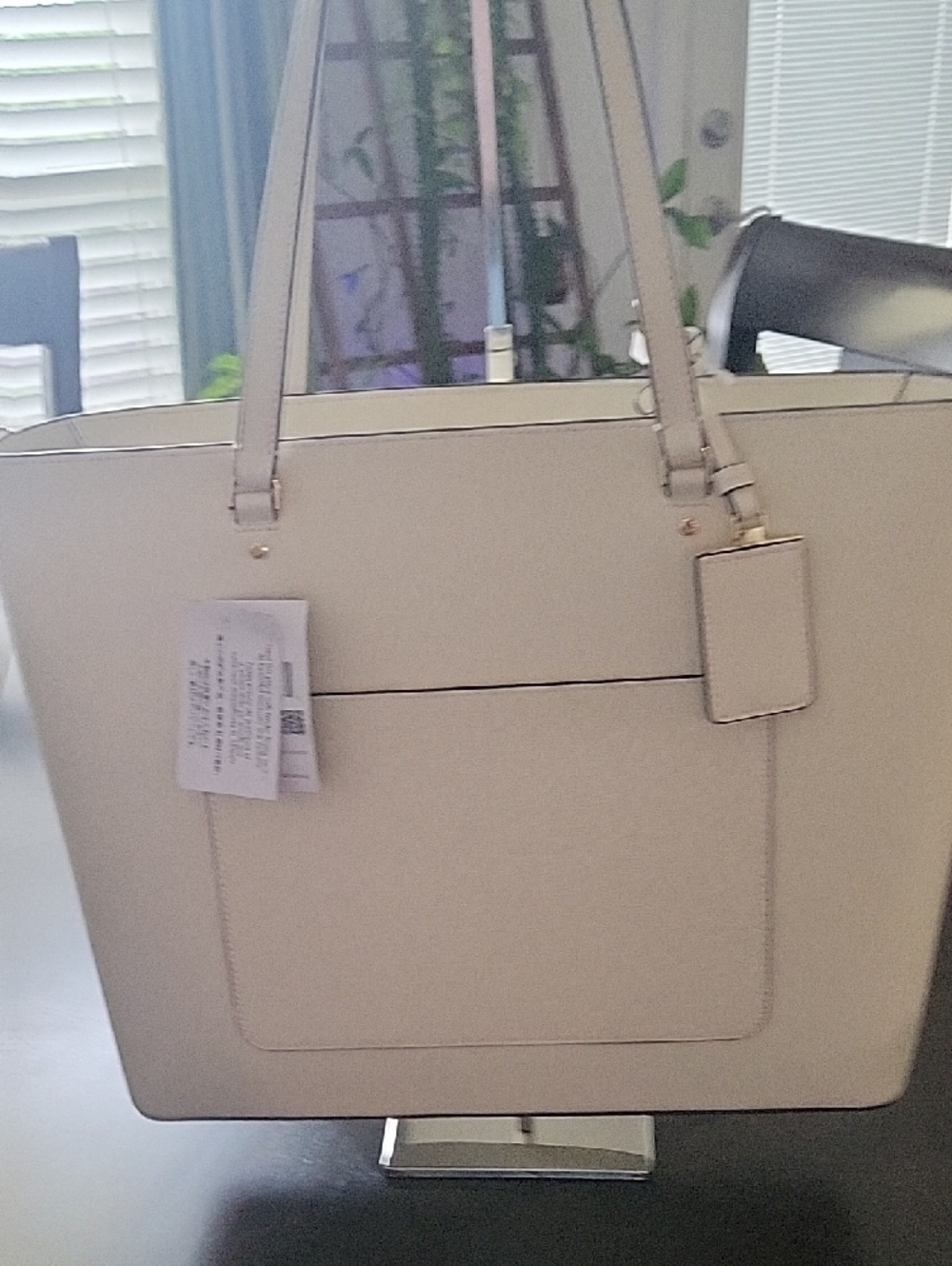 NWT Kate Spade Ivory Laser-Cut Floral Tote with Butterfly Accents - Picture 6 of 16